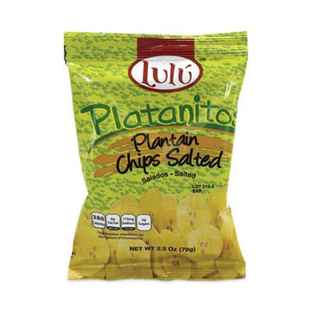 Lulu Platanitos Plantain Chips, 2.5 Ounce -- 30 per case