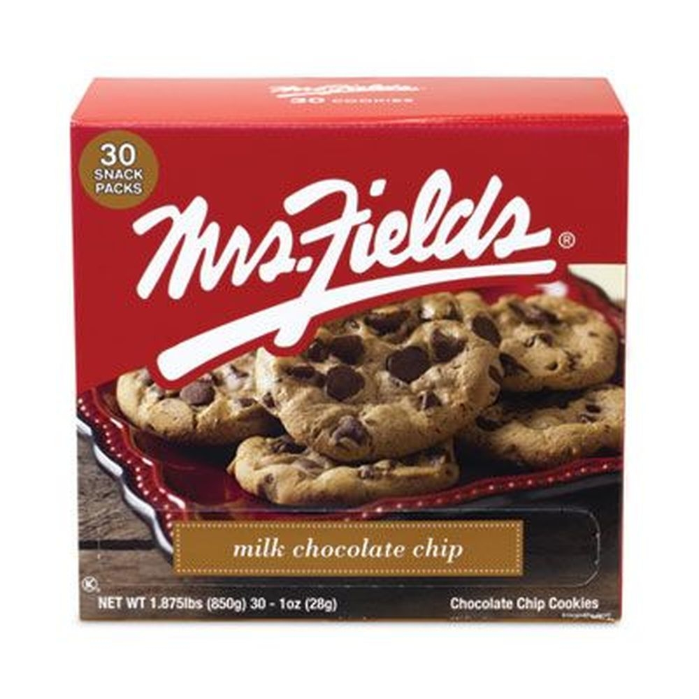 Mrs Fields Individually Wrapped Milk Chocolate Chip Cookies, 1 Ounce -- 30 per box