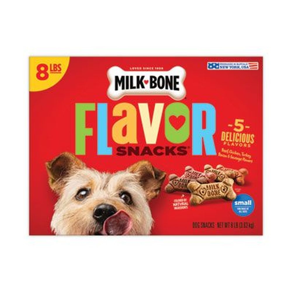 Milk-Bone Flavor Snacks Dog Biscuits, 8 Pound Box