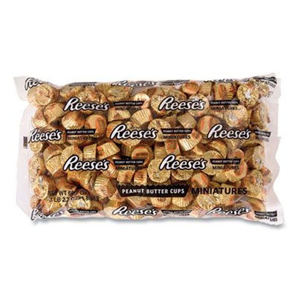 Reeses Milk Chocolate Miniatures Peanut Butter Cup - Bulk Pack, 66.7 Ounce