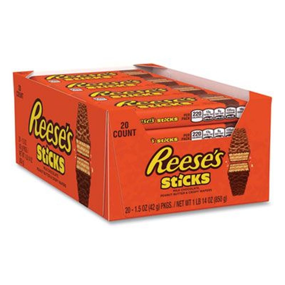 Reeses Wafer Sticks, 1.5 Ounce -- 20 bars per box