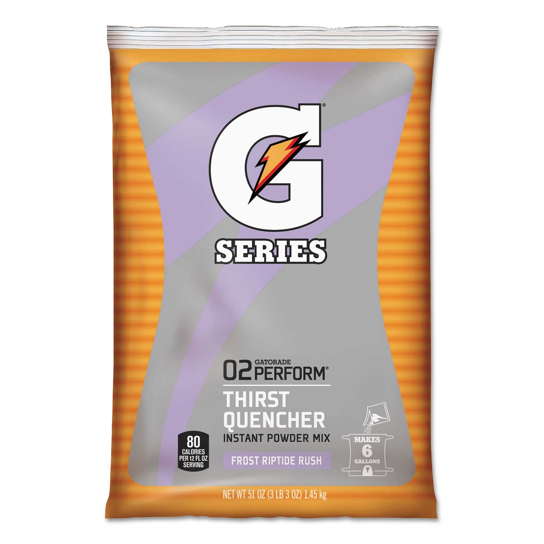 Gatorade Riptide Rush Original Powdered Drink Mix, 51 Ounce Packet -- 14 per case