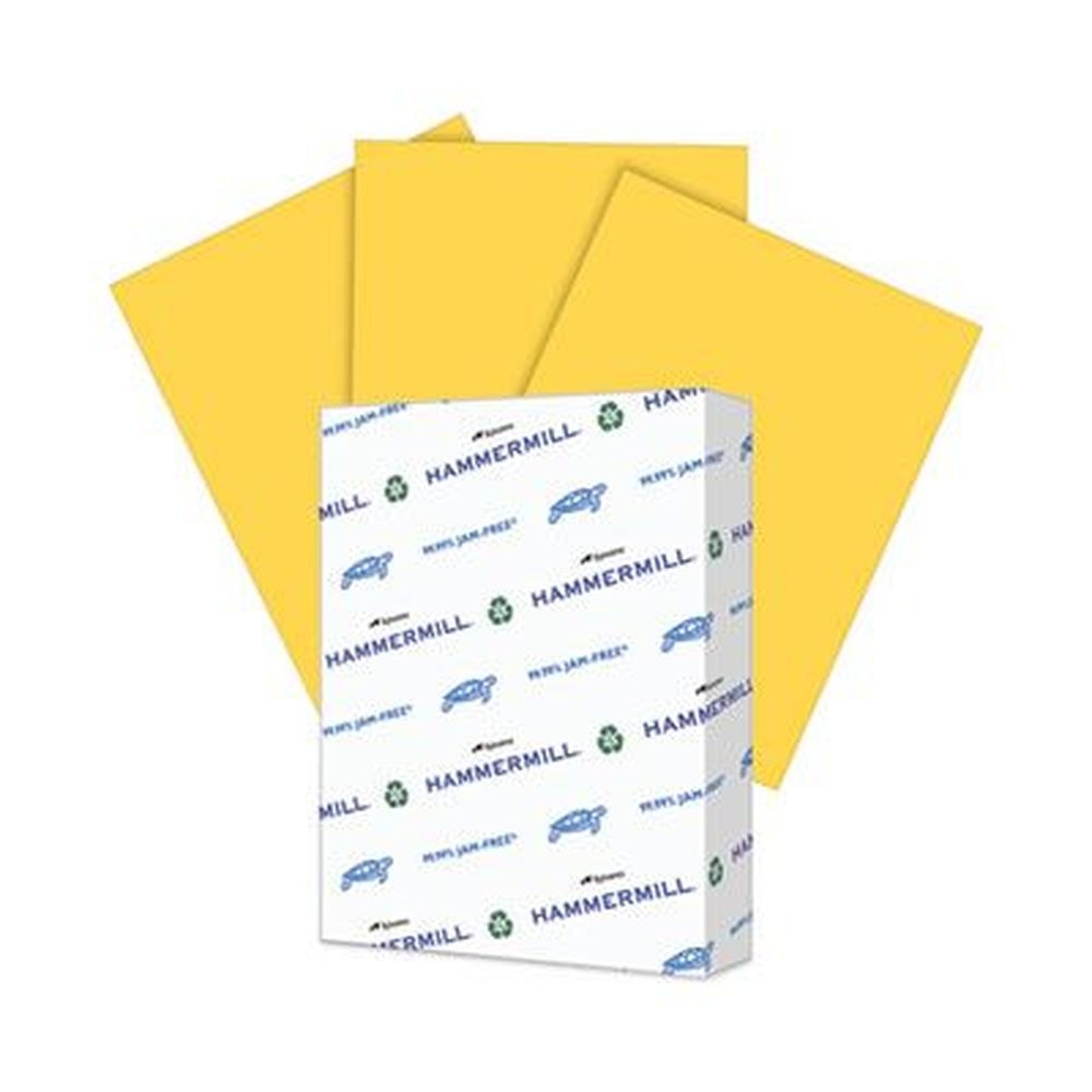 Hammermill Goldenrod Print Paper, 20 Pound Bond Weight -- 500 per Ream