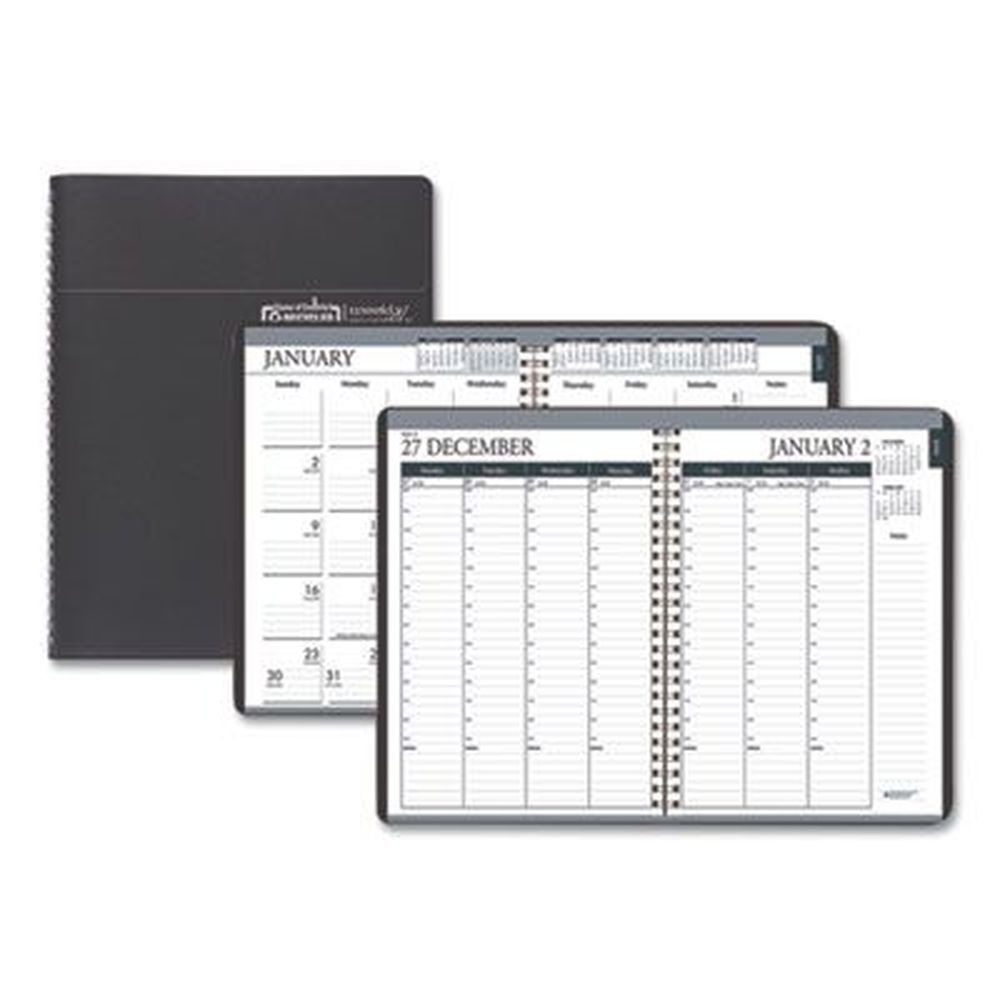 House of Doolittle 12-Month Jan to Dec 2023 Recycled Monthly Weekly 7 Day Planner with Black Cover, 8.75 x 6.88 inch