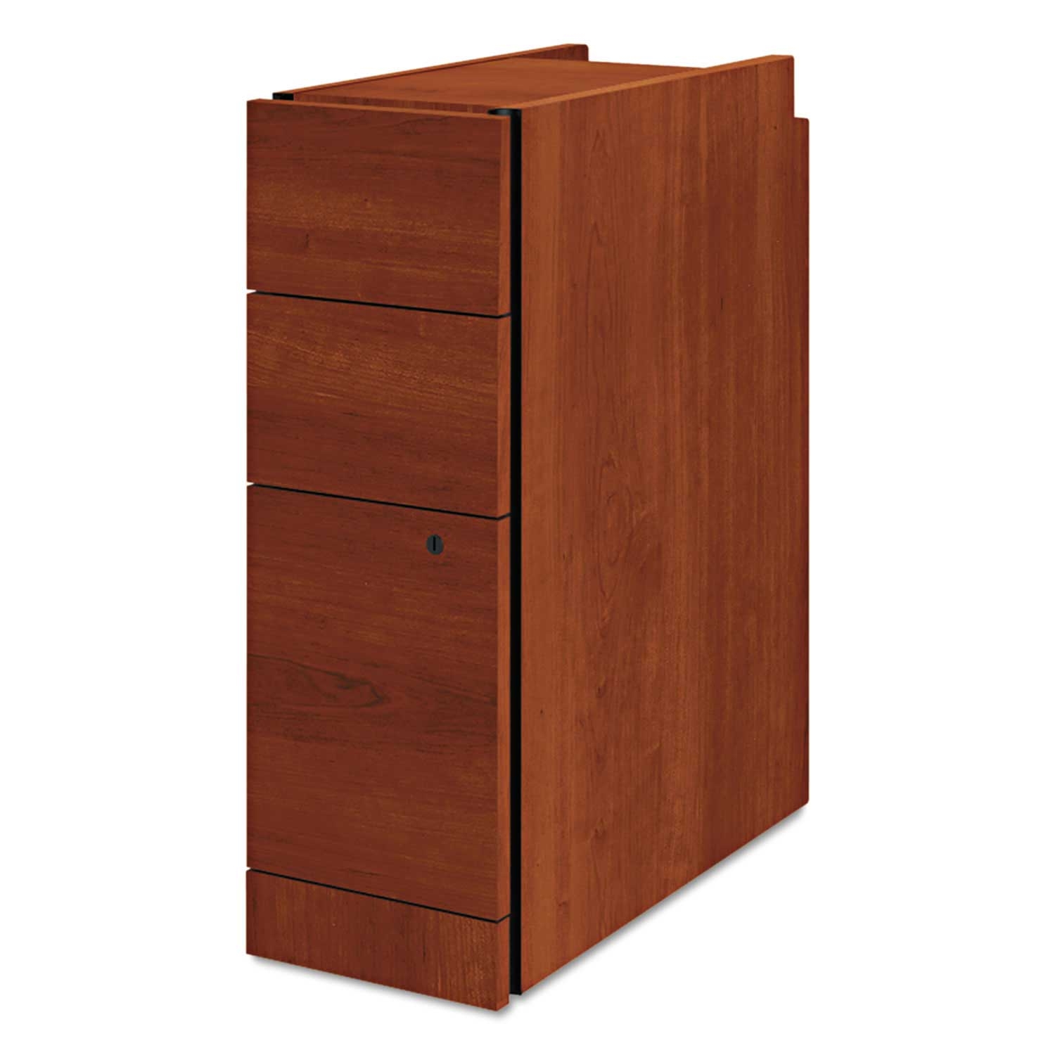Hon Cognac Narrow Box/Box/File Pedestal for 10500 and 10700 Series Shells, 9.5 x 22.75 x 28 inch