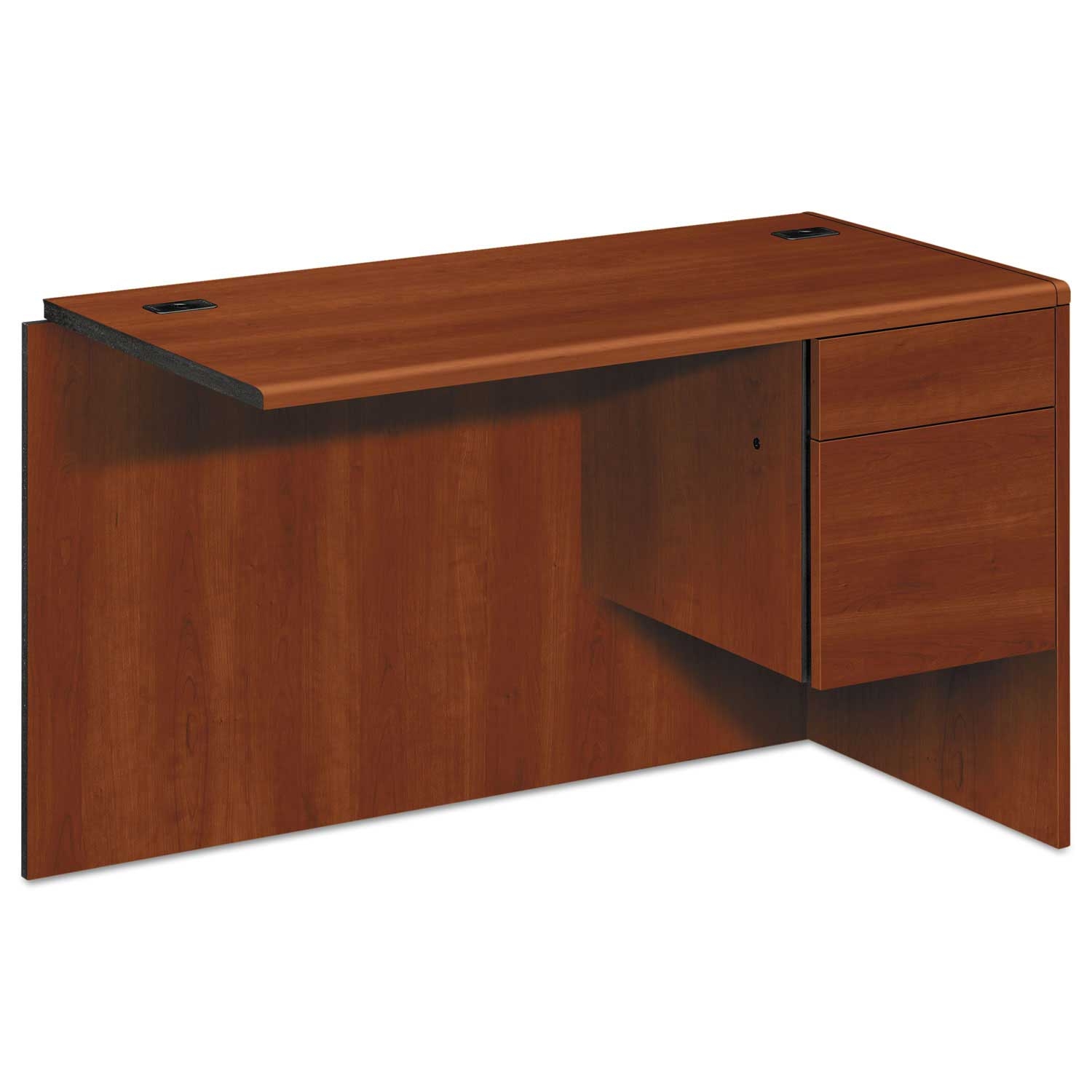 Hon 10700 Series Right 3/4 Pedestal L Shape Workstation Return, 48 x 24 x 29 1/2 inch