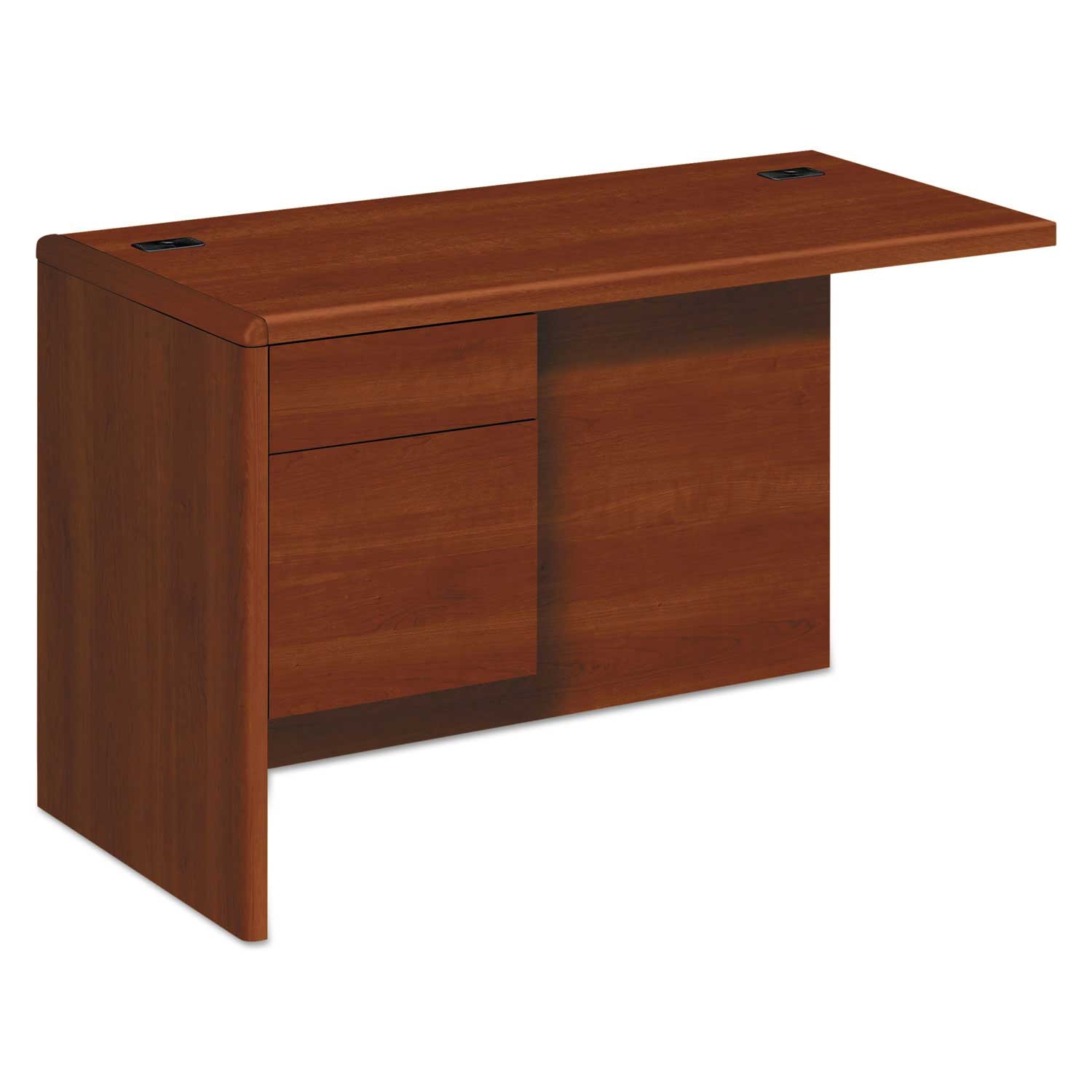 Hon 10700 Series Left 3/4 Pedestal L Shape Workstation Return, 48 x 24 x 29 1/2 inch
