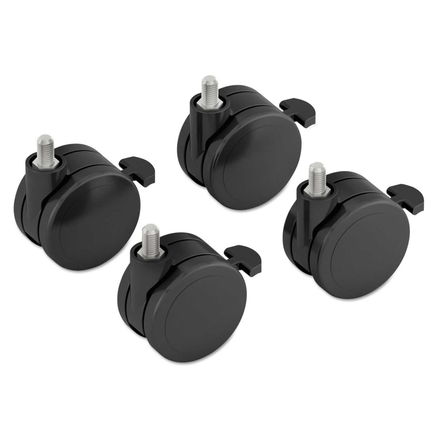 Hon Black Height Adjustable Base Caster Add On Kit - 4 per pack -- 1 pack per case
