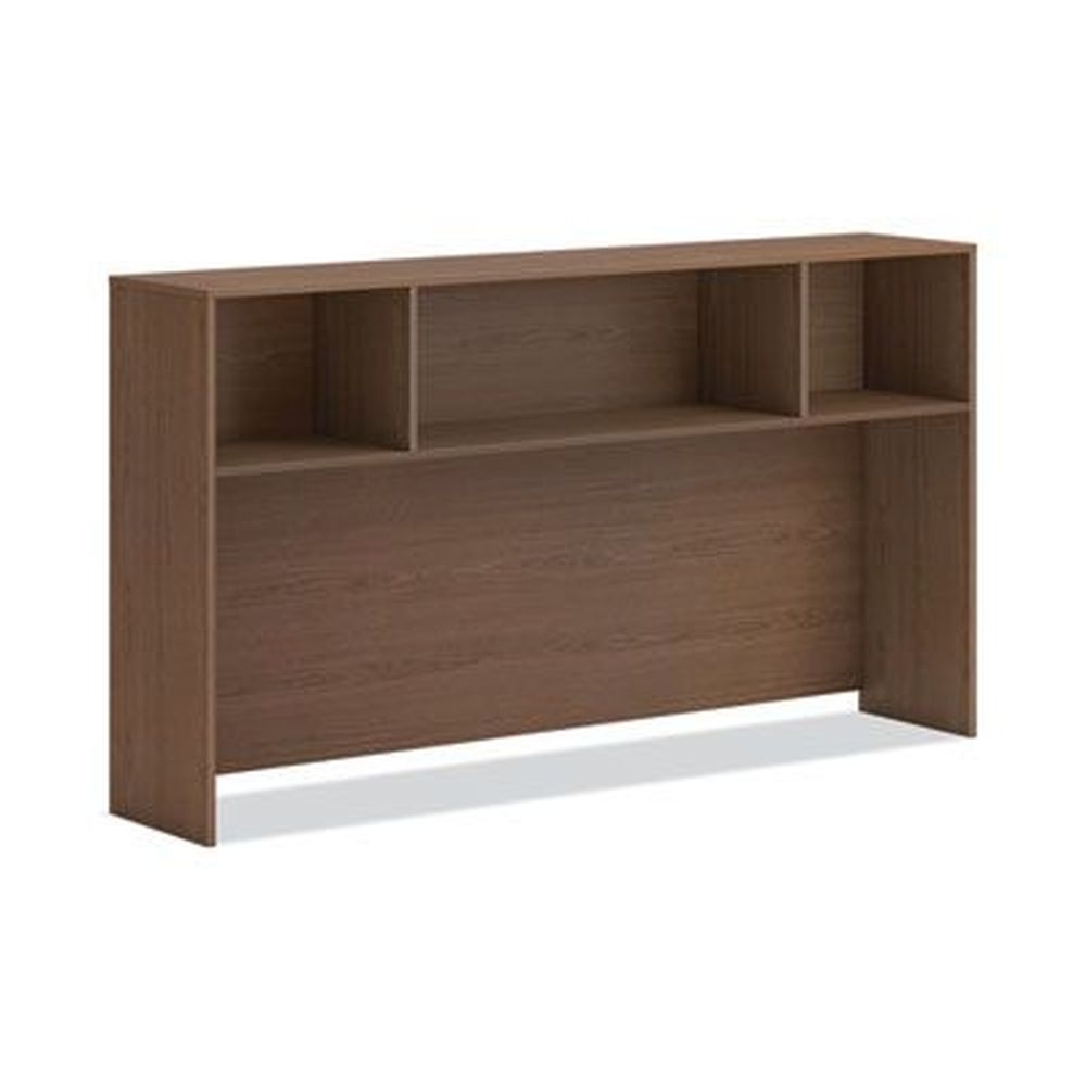 Hon Sepia Walnut 3 Compartments Mod Desk Hutch, 72 x 14 x 39.75 inch