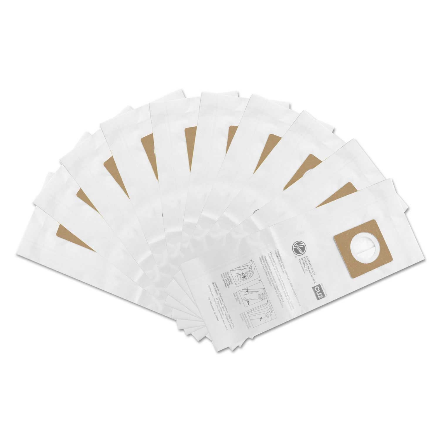 Hoover Commercial Standard CU2 Disposable Vacuum Bag - 10 per pack