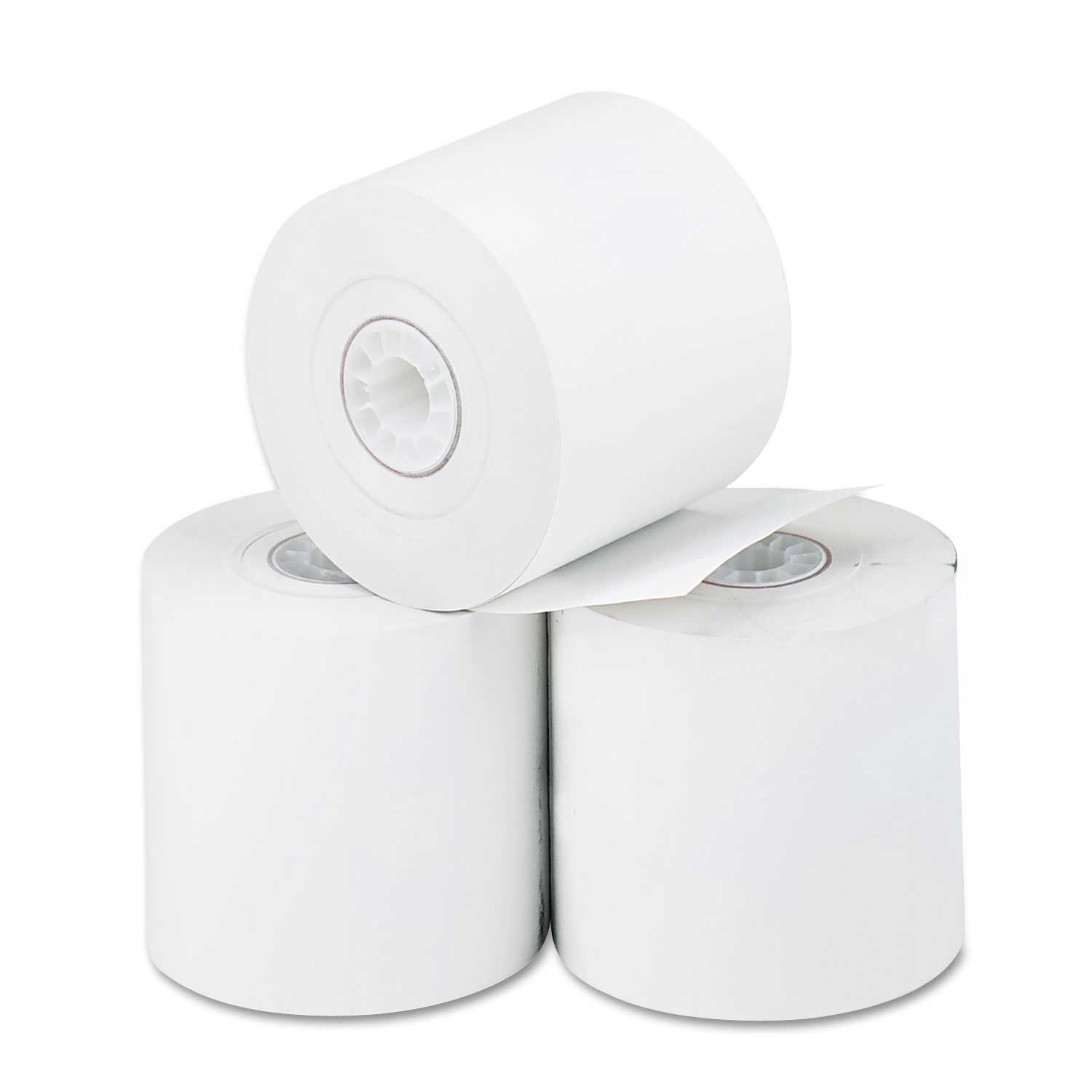 Iconex White Direct Thermal Printing Thermal Paper Roll, 2.25 inch x 165 Feet - 3 per pack -- 1 pack per case