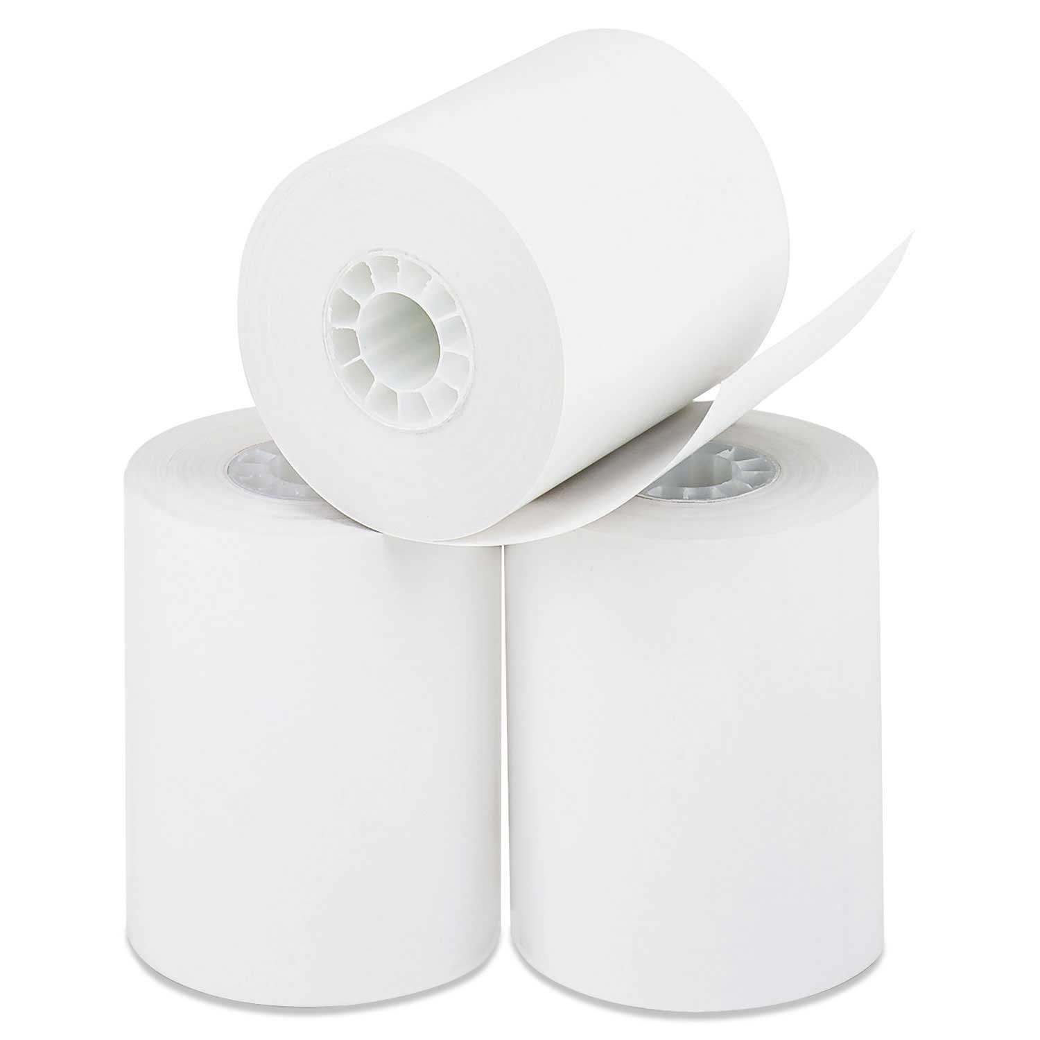 Iconex White Direct Thermal Printing Paper Roll, 2.25 inch x 85 Feet -- 50 per case
