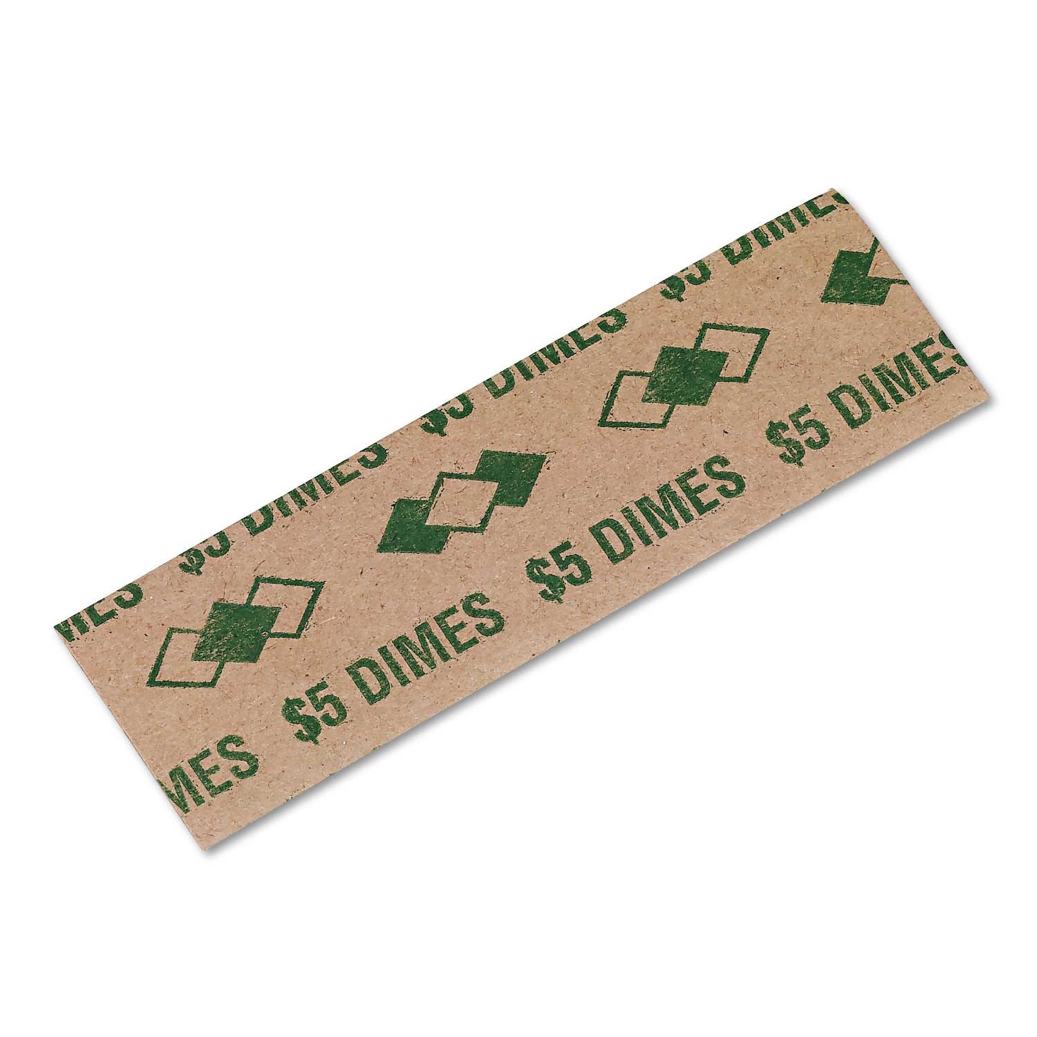 Iconex $5 Dimes Pop Open Tubular Coin Wrapper - 1000 per pack -- 1 pack per case