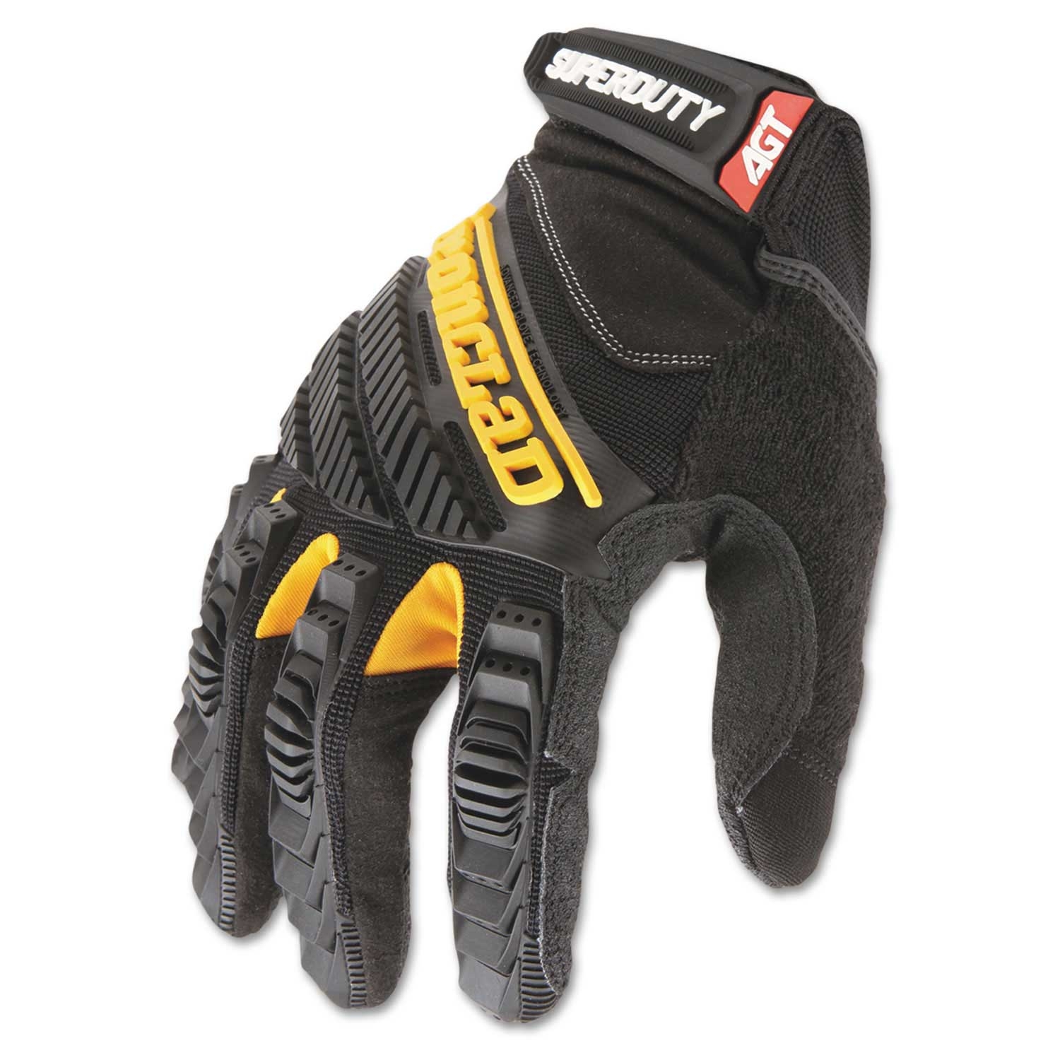 Ironclad Medium Black/Yellow Superduty Gloves, 12 inch Length -- 1 pair
