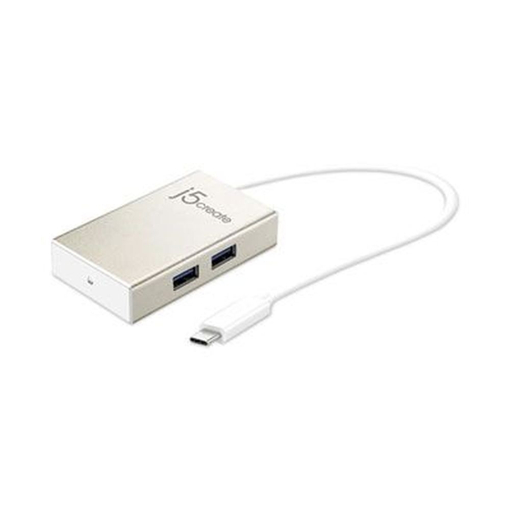 j5create Silver USB-C Hub with 4 Ports