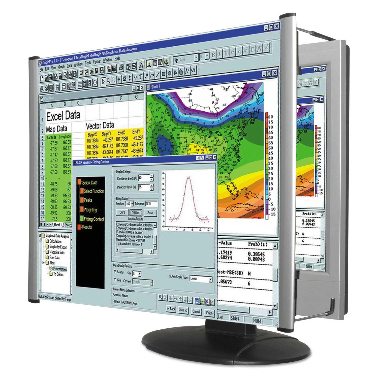 Kantek LCD Monitor Magnifier Filter fits 24 inch Widescreen LCD