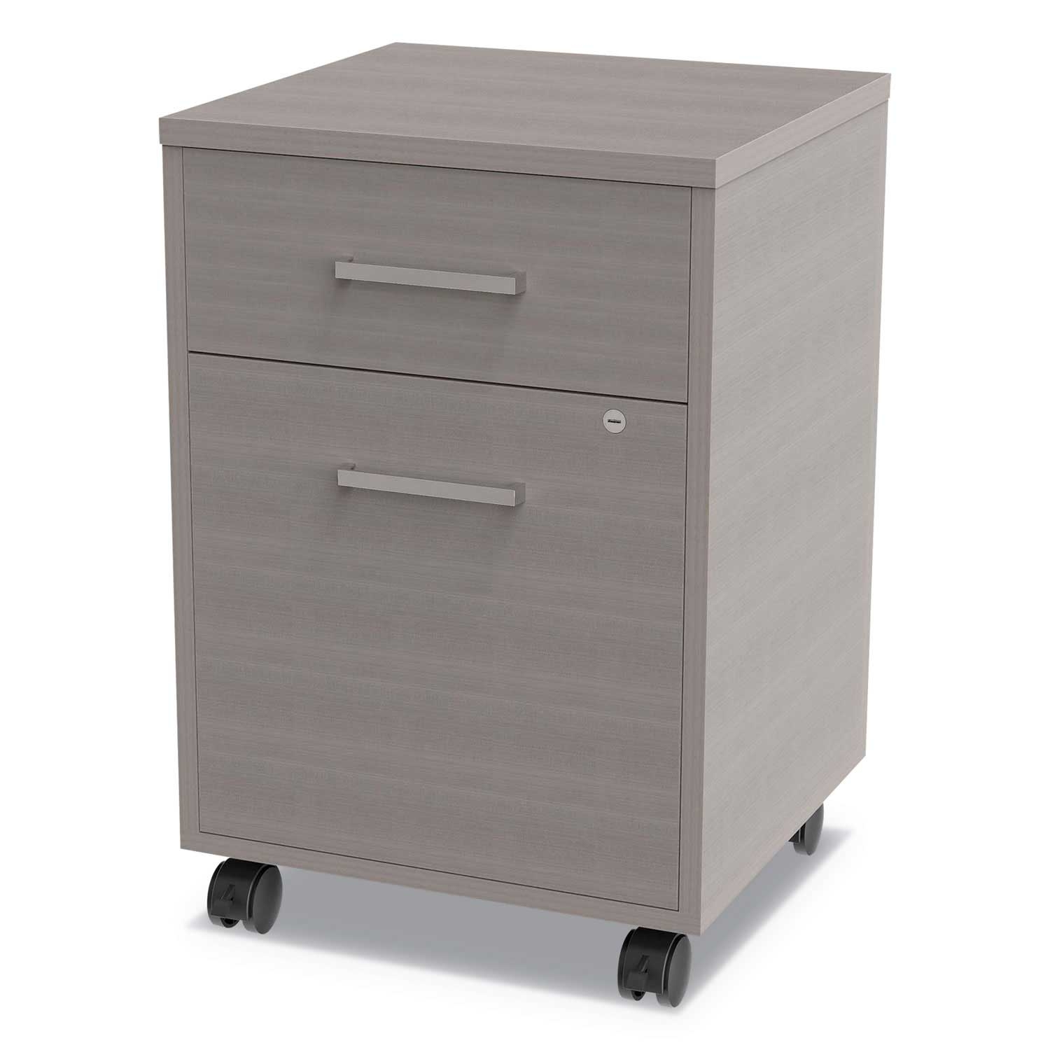 Linea Italia Urban Ash Mobile File Pedestal, 16 x 15.25 x 23.75 inch