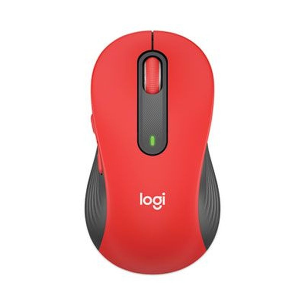 Logitech Signature M650 Red Large 2.4 GHz Frequency Right Hand Wireless Mouse