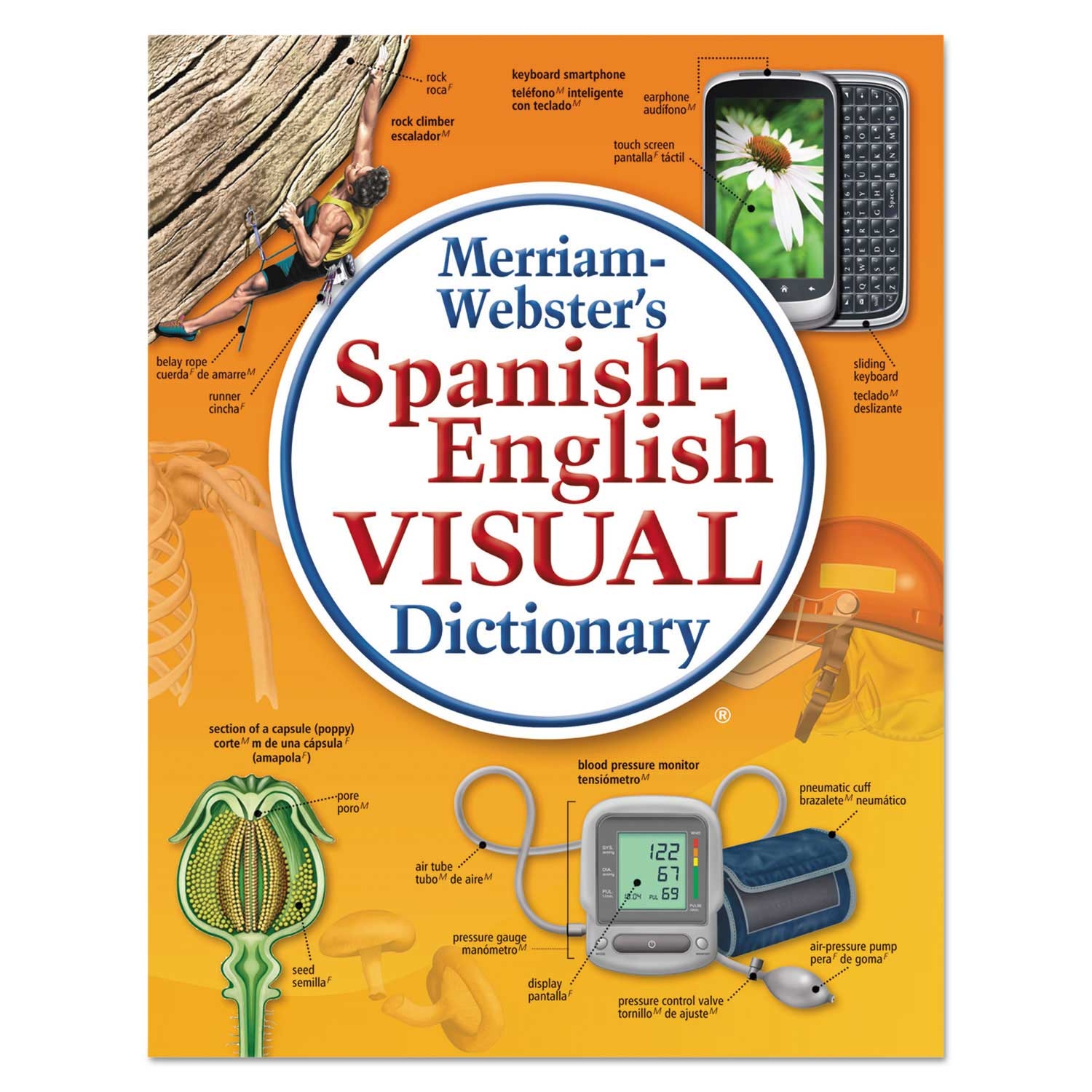 Merriam Webster Spanish-English Visual Dictionary, 6 1/8 x 7 7/8 inch