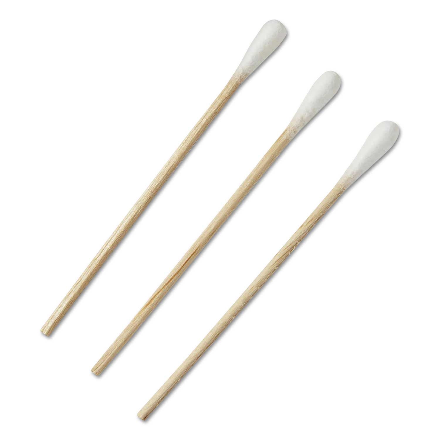 Medline Non-Sterile Wood Cotton Tipped Applicators, 3 inch - 1000 per box -- 1 box per case