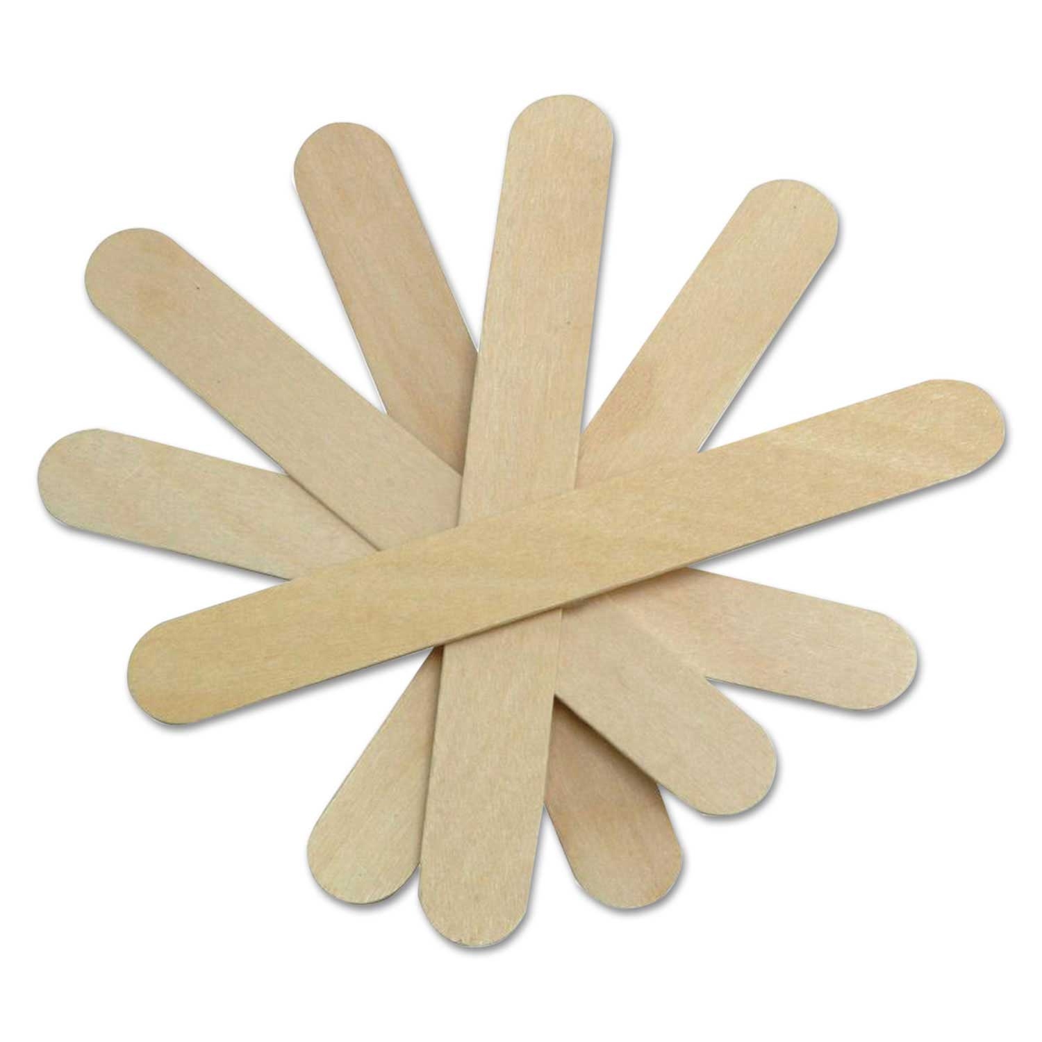 Medline Non-Sterile Wood Tongue Depressors, 6 inch - 500 per box -- 1 box per case