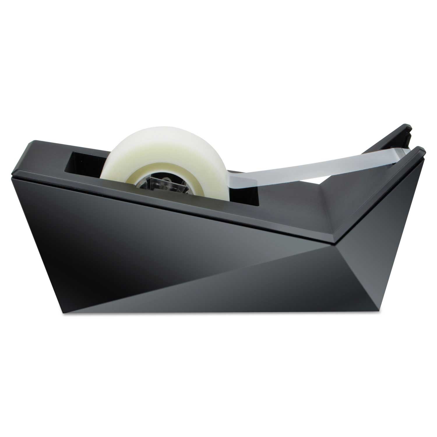 Scotch Black Facet Design One Handed Dispenser with 3/4 X 350 inch Tape Roll