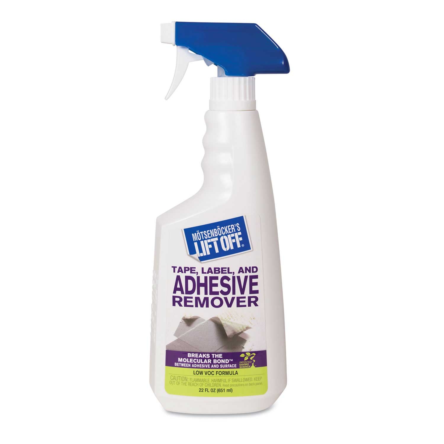 Motsenbockers Lift-Off Unscented Tape Label and Adhesive Remover, 22 Ounce Trigger Spray -- 6 per case