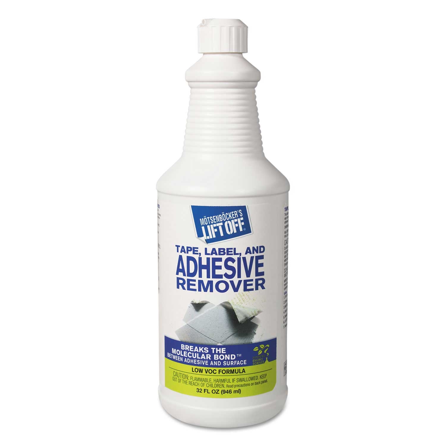 Motsenbockers Lift-Off Unscented Tape Label and Adhesive Remover, 32 Ounce Pour Bottle -- 6 per case