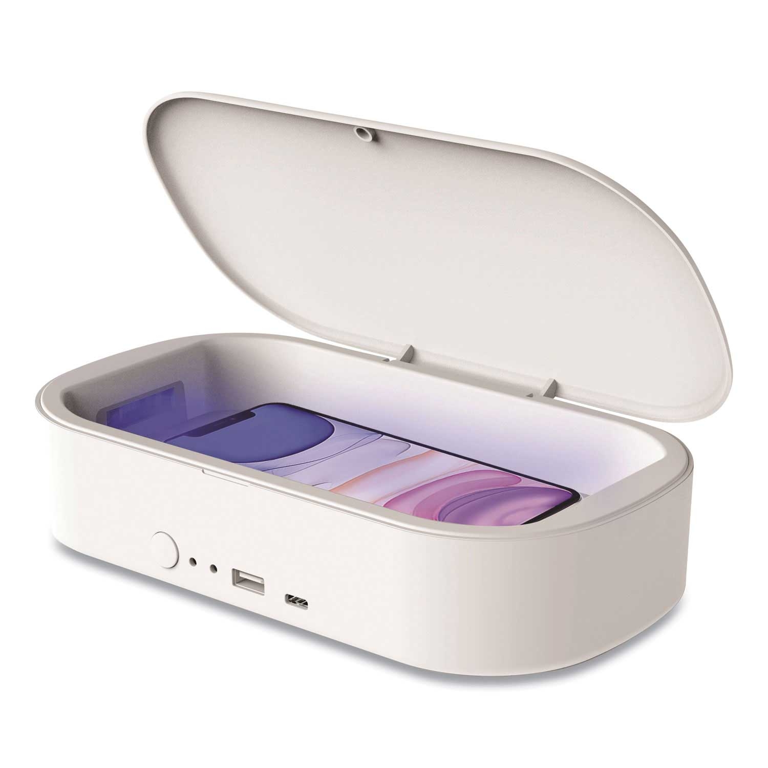NuvoMed White Portable UV Sterilizer for Mobile Phone