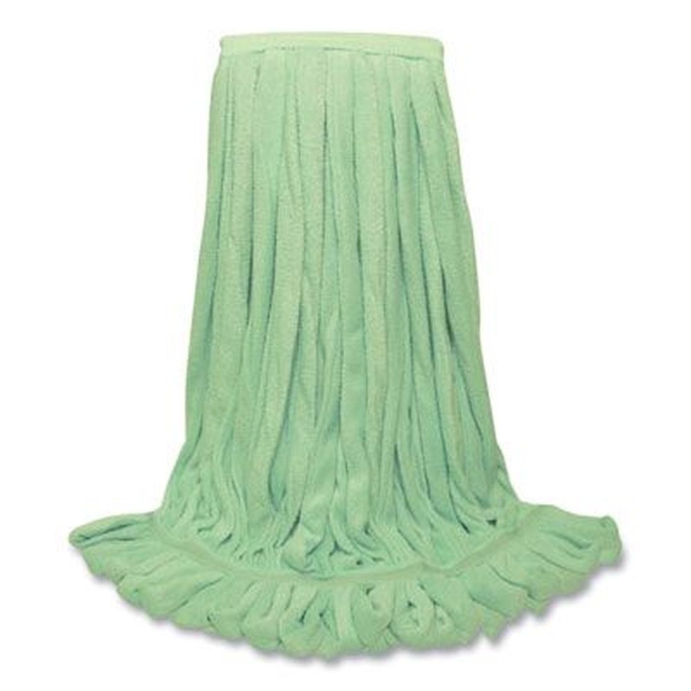 O Dell EchoFiber Green Large Split Microfiber Loop Mop, 16 x 16 inch -- 12 per case