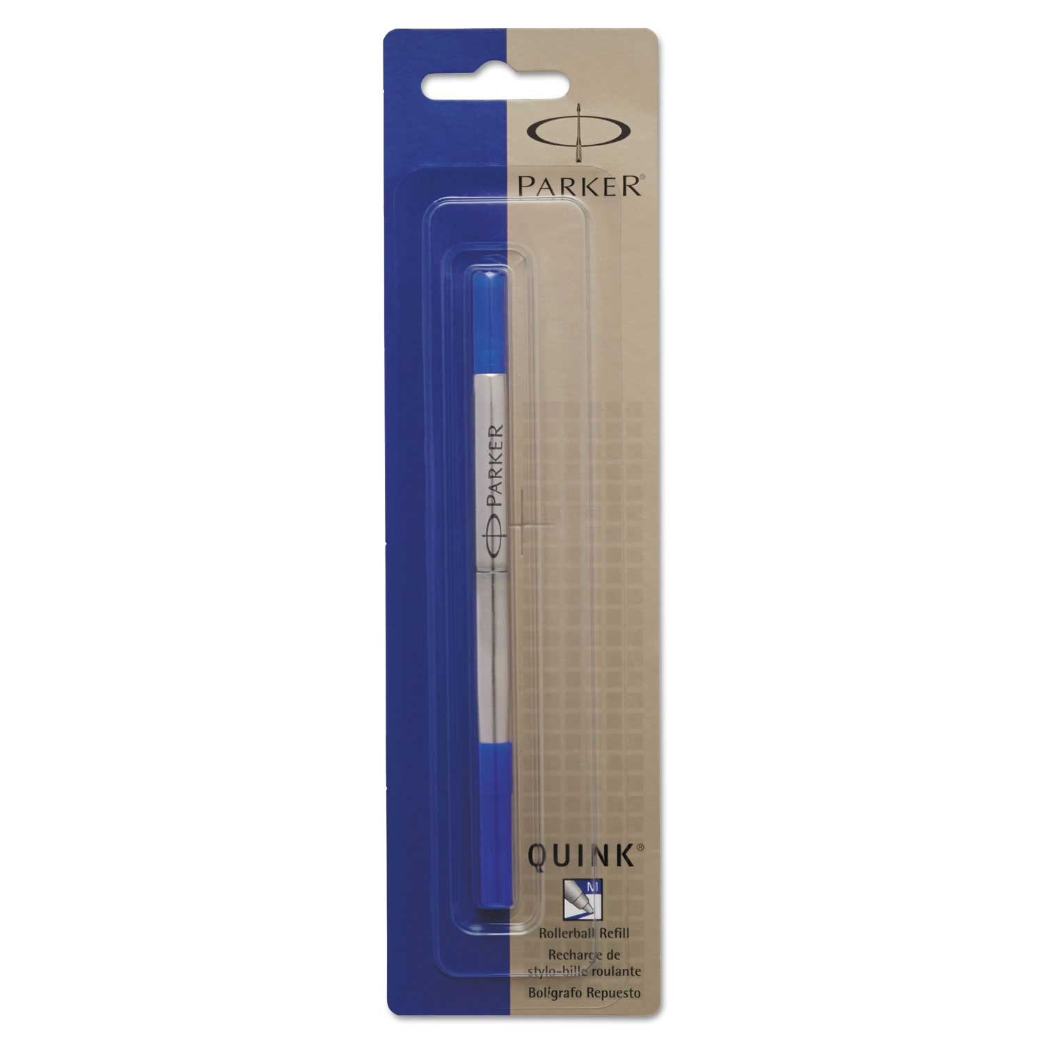 Parker Medium Conical Tip Blue Ink Refill for Parker Roller Ball Pen