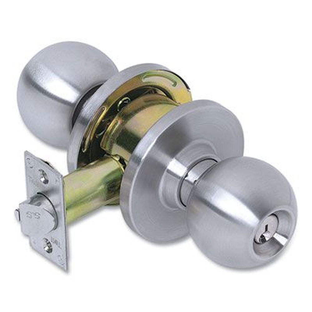 Tell Stainless Steel Finish Heavy Duty Commercial Storeroom Knob Lockset