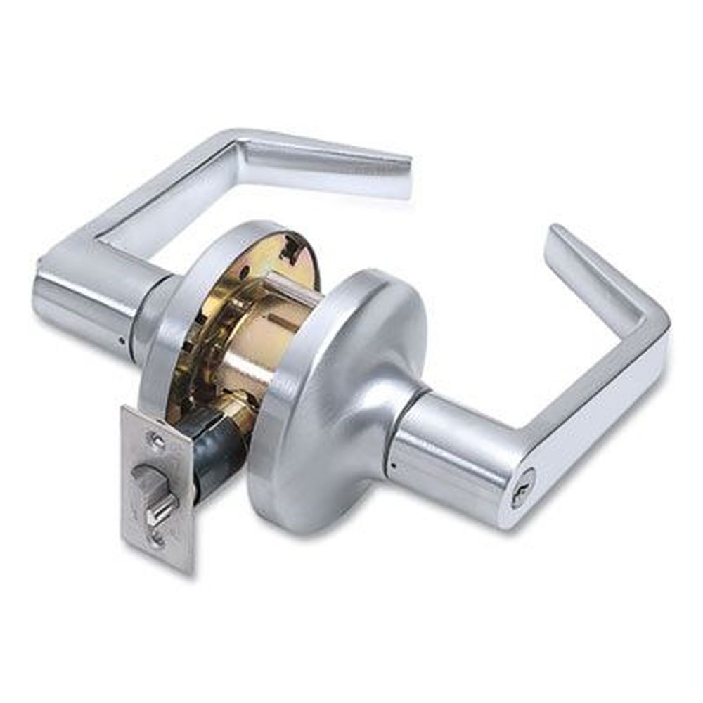 Tell Satin Chrome Finish Heavy Duty Commercial Entry Lever Lockset