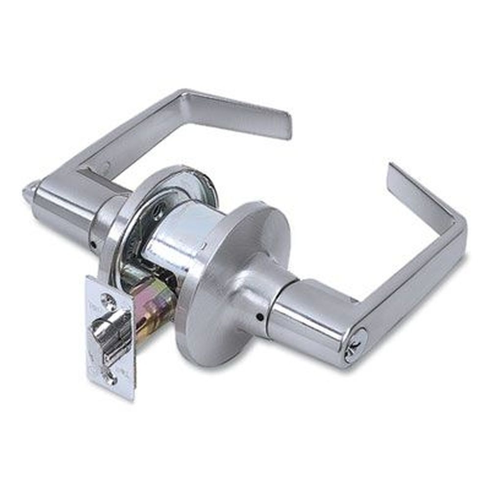 Tell Satin Chrome Finish Light Duty Commercial Entry Lever Lockset