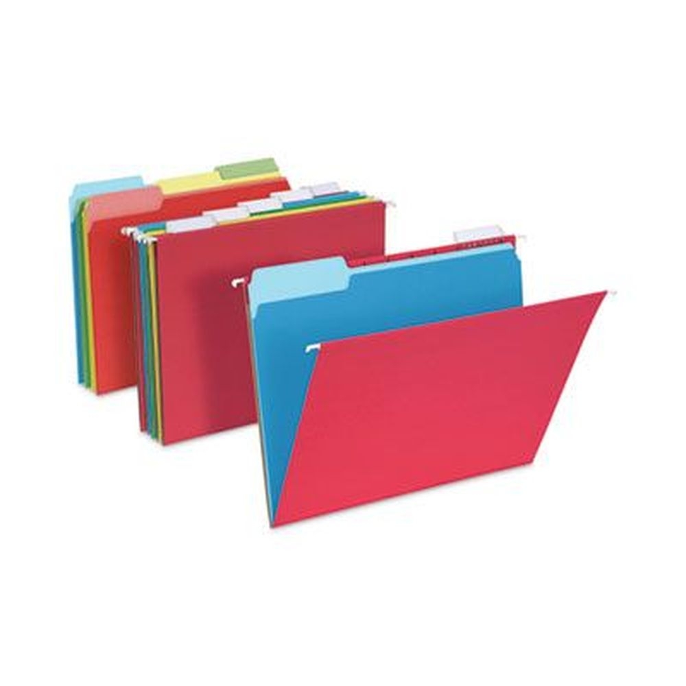Pendaflex Assorted Colors Letter Size Teachers Hanging File Folder Combo Kit
