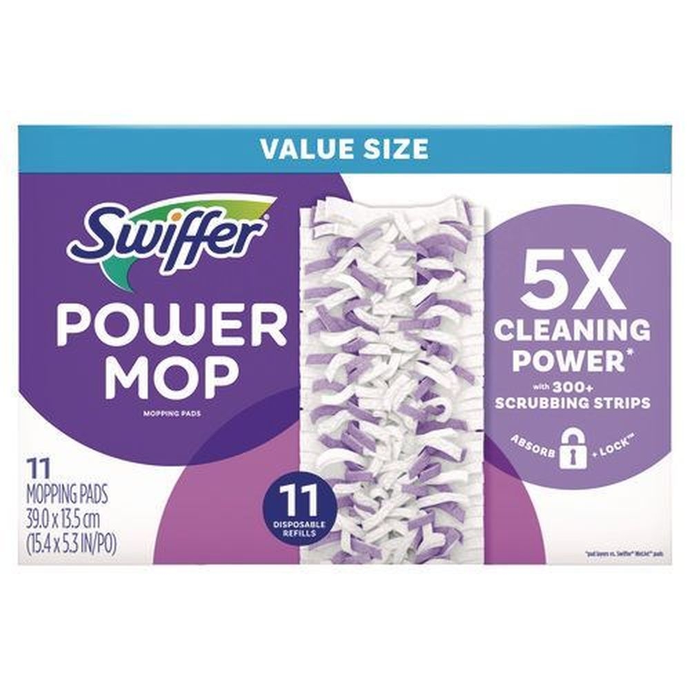 Swiffer PowerMop Mopping Pad, 11 count -- 2 per case