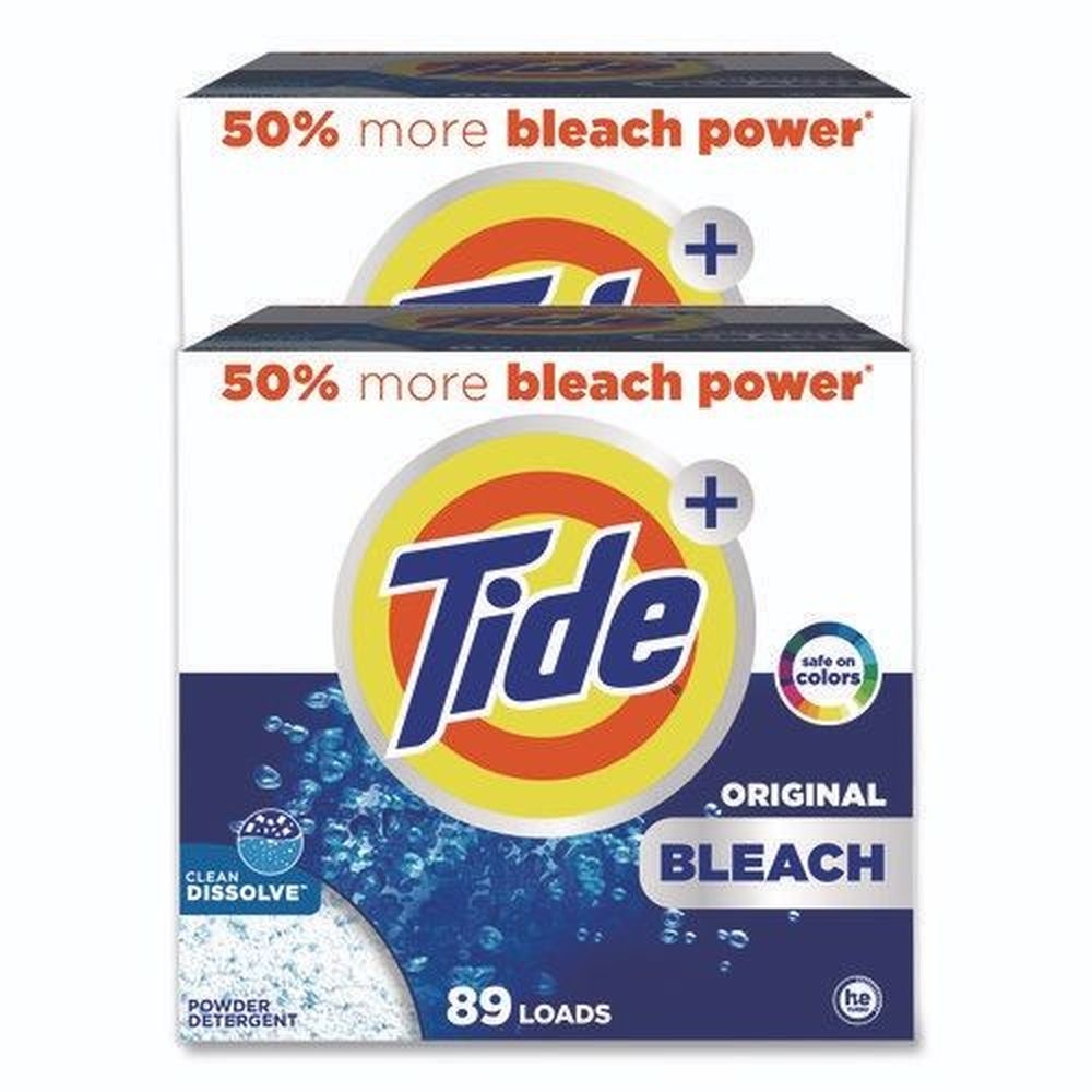 Tide HE Compatible 80 Loads Original Scent Laundry Detergent with Bleach, 129 Ounce -- 2 per case