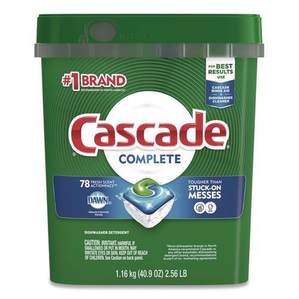 Cascade ActionPacs Complete Fresh Scent Dishwasher Detergent Pod, 78 count