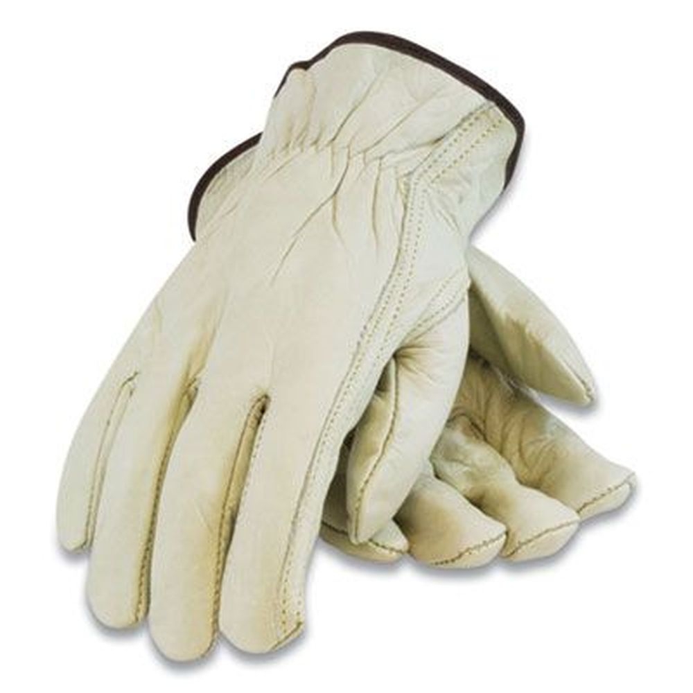 Pip Tan Small Economy Grade Top-Grain Cowhide Leather Drivers Gloves