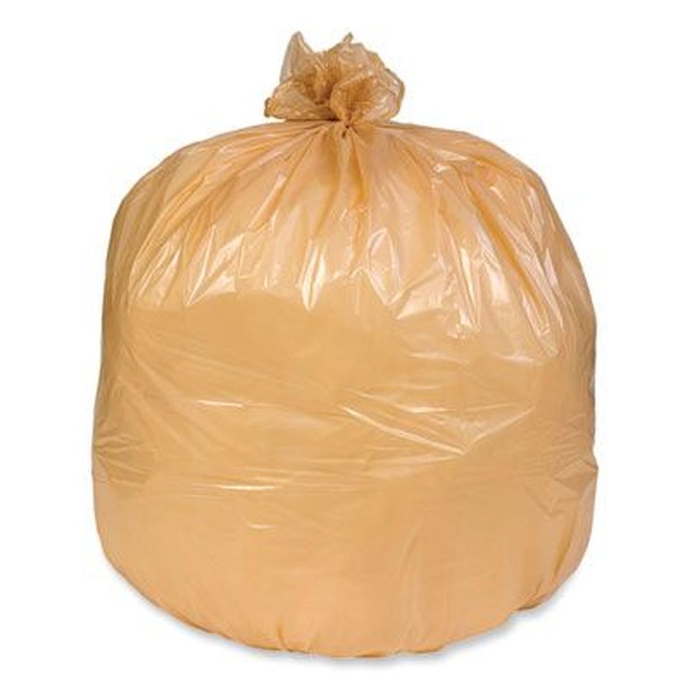 Pitt Plastics Buff 0.35 mil Can Liner, 32 x 24 inch -- 500 per case
