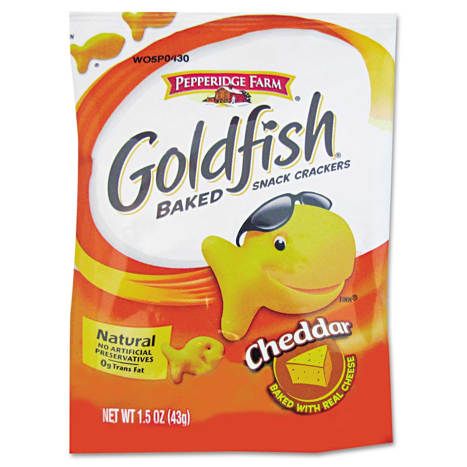 Pepperidge Farm Goldfish Cheddar Cracker, 1.5 Ounce -- 72 per case
