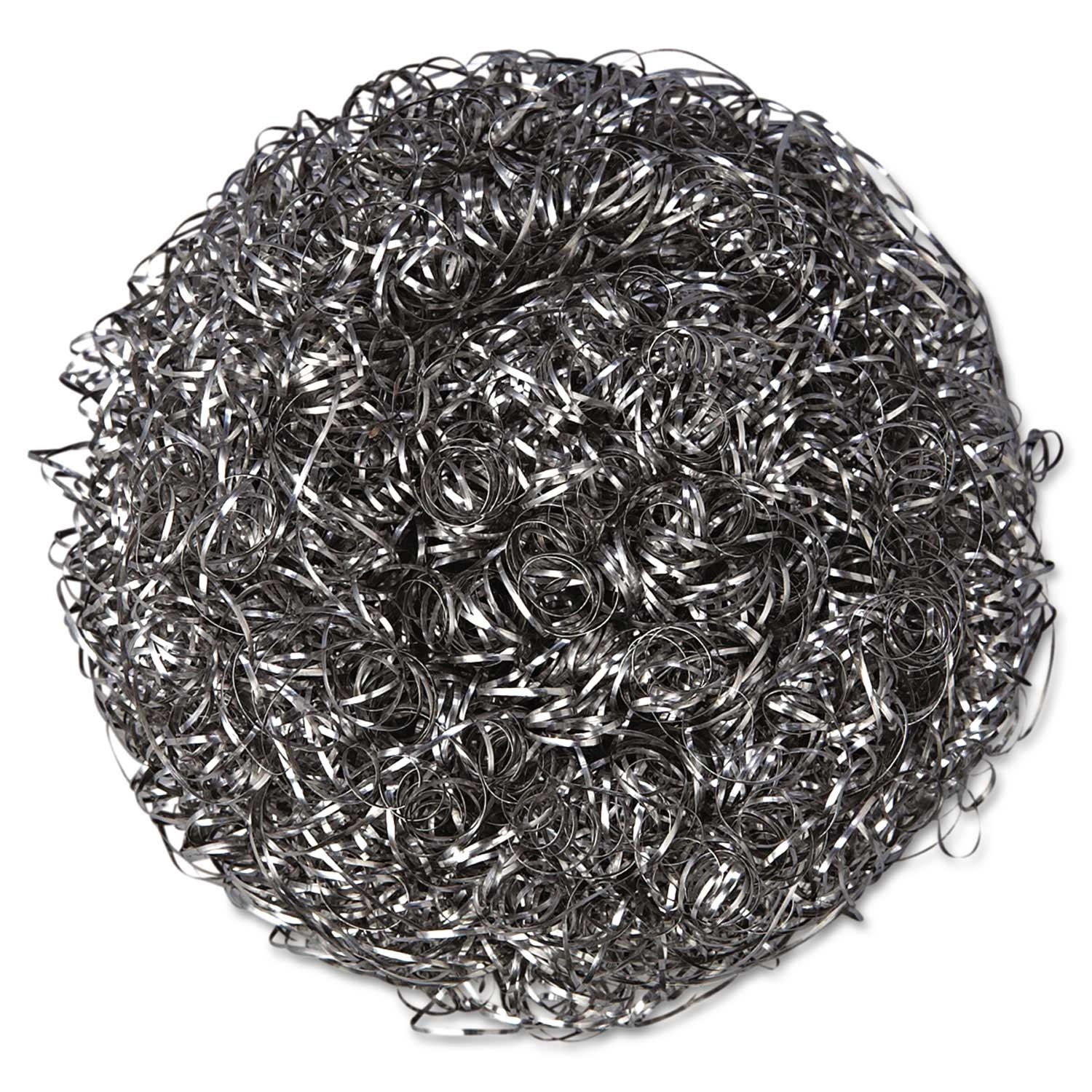 Kurly Kate Stainless Steel Large Steel Gray Scrubber, 4 x 4 inch -- 72 per case
