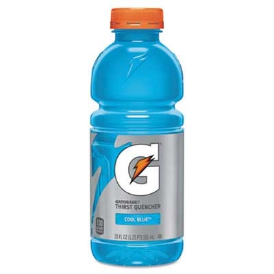 Gatorade G-Series Perform 02 Cool Blue Thirst Quencher, 20 Ounce -- 24 per case