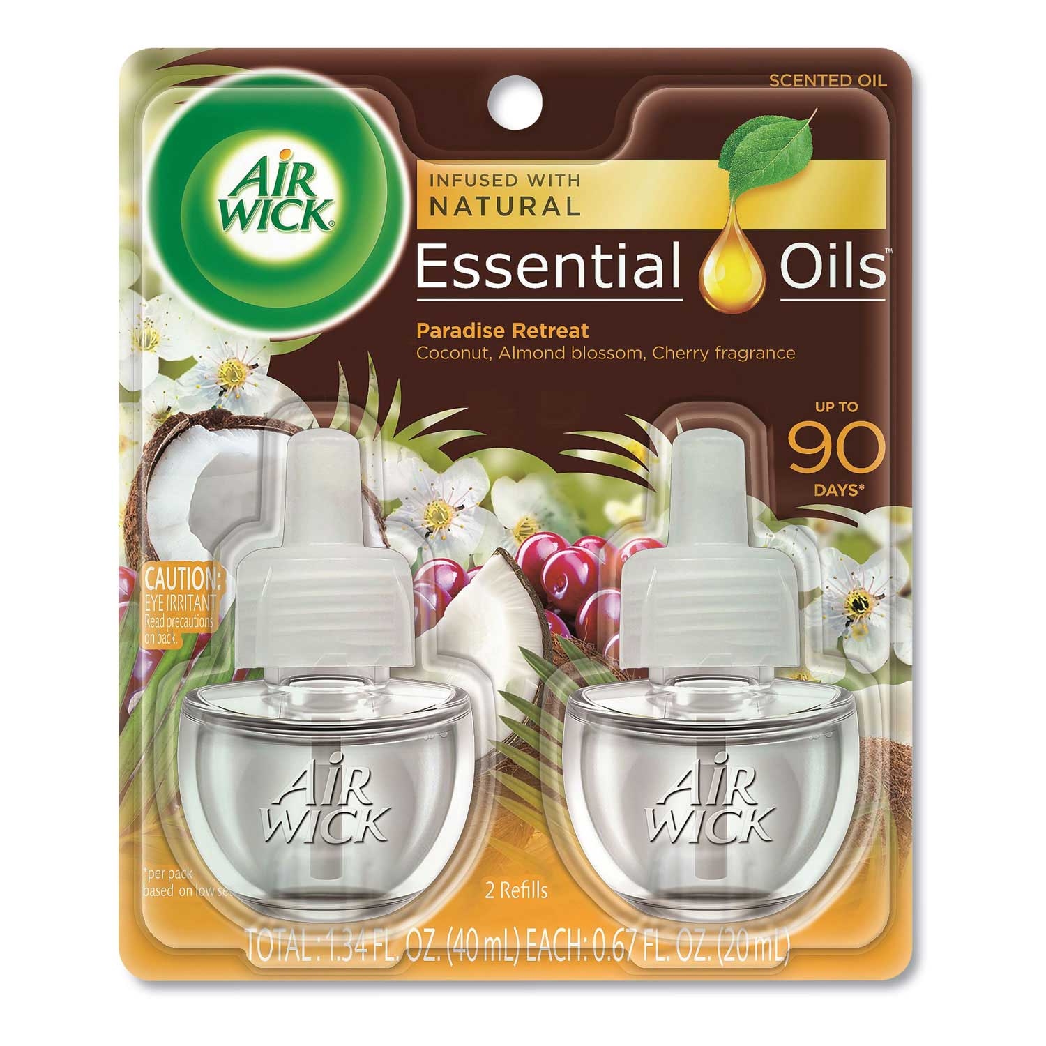 Air Wick Paradise Retreat Life Scents Scented Oil Refill, 0.67 Ounce - 2 per pack -- 6 packs per case