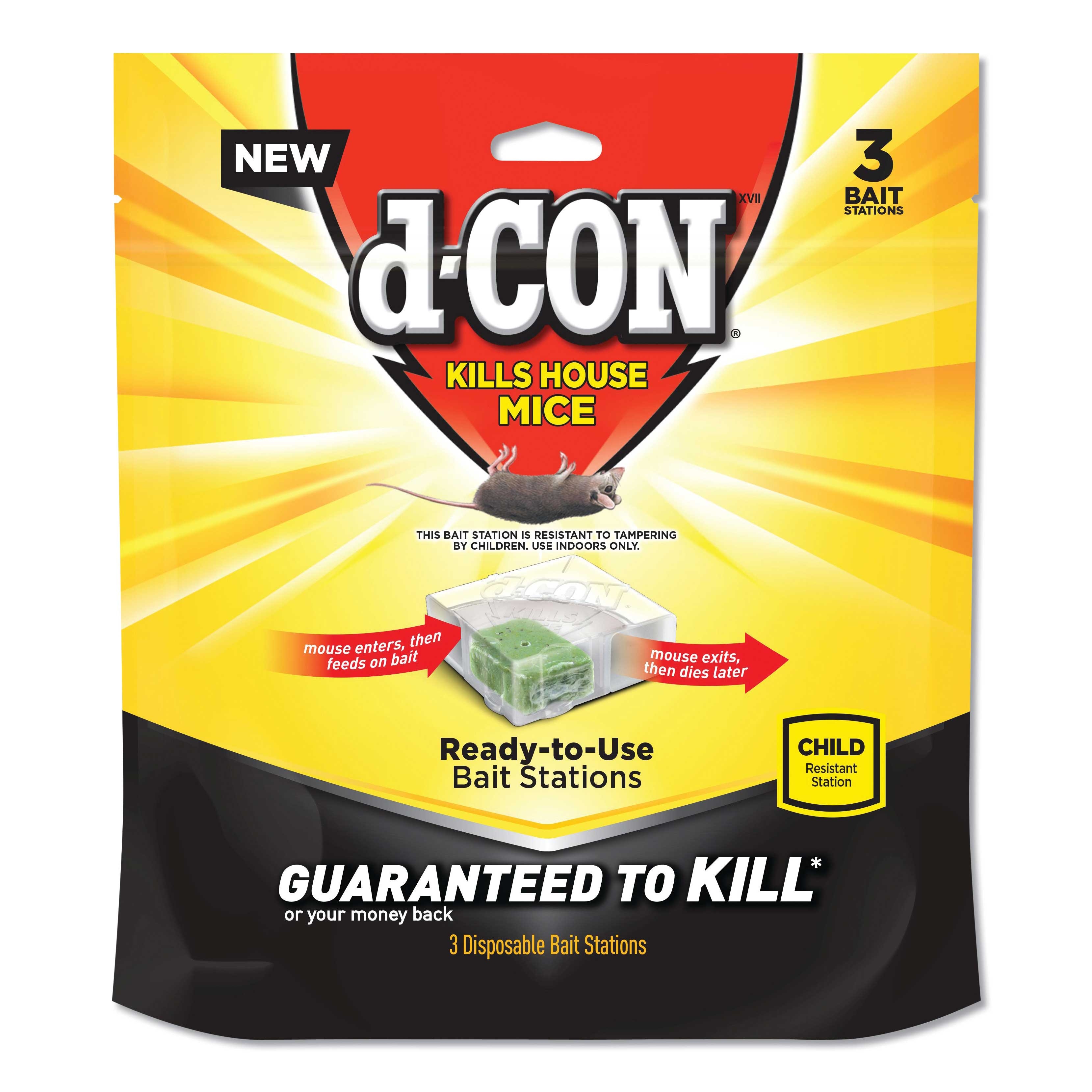 D-Con Disposable Bait Station, 3 x 3 x 1 1/4 inch -- 6 per case