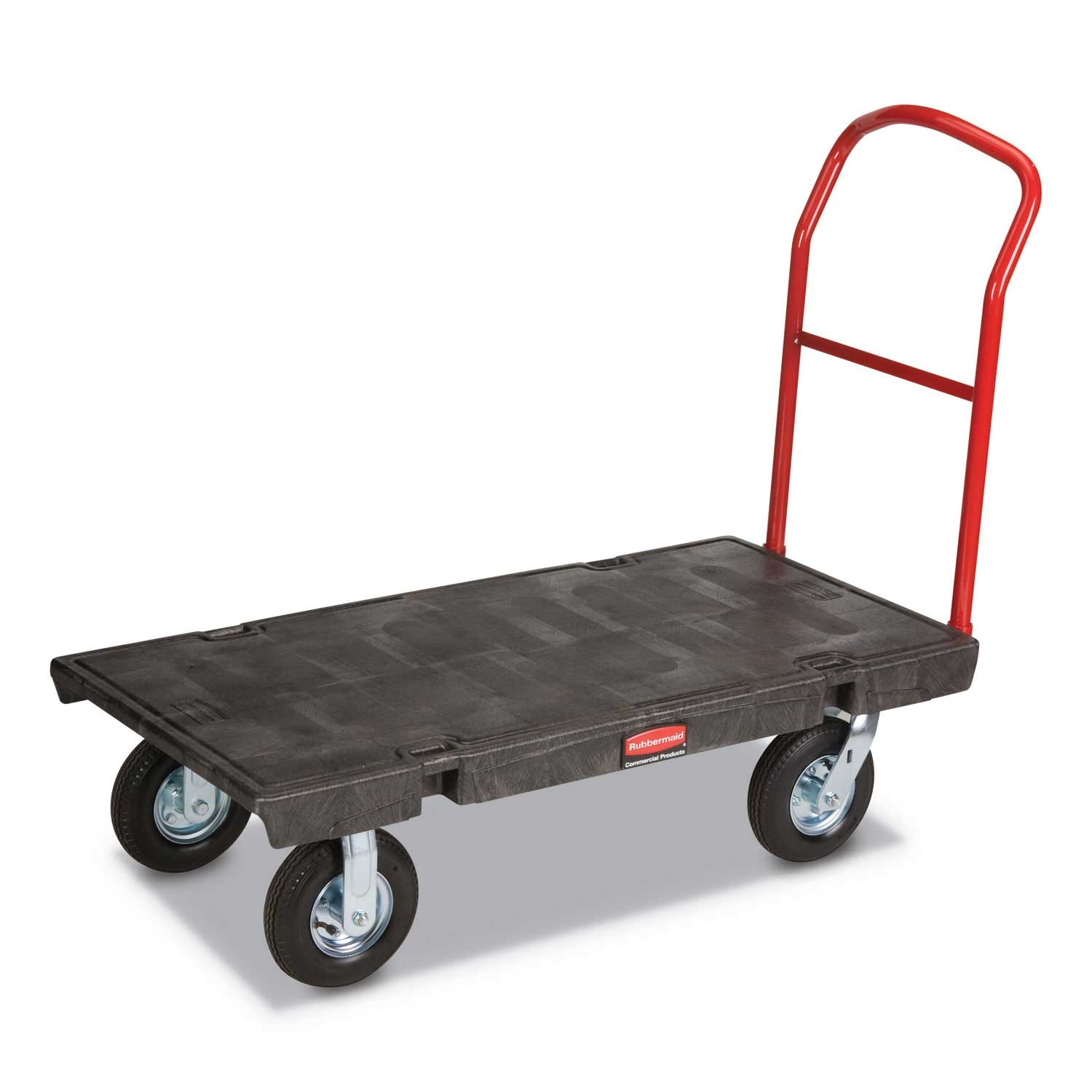 Rubbermaid Commercial Black Heavy Duty Platform Truck Cart, 1200 Pound Capacity