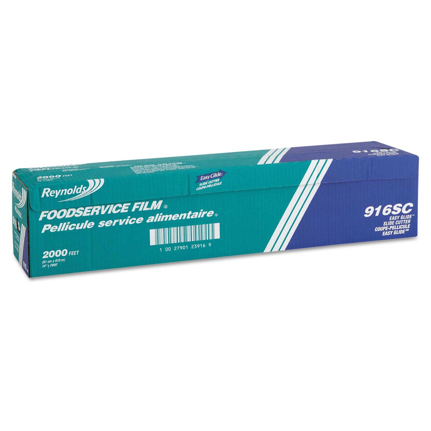 Reynolds Wrap Clear PVC Film Roll with Cutter Box, 24 inch x 2000 Feet