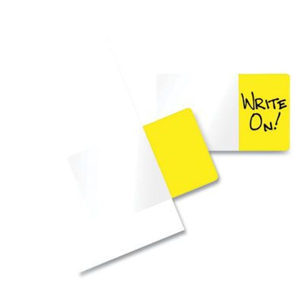 Redi-Tag Yellow Easy-To-Read Self-Stick Index Tabs -- 50 per pack