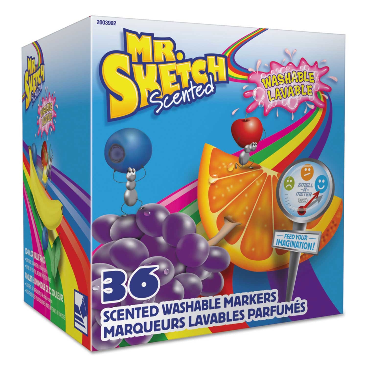 Mr. Sketch Scented Assorted Color Broad Chisel Tip Washable Marker Classroom Pack - 36 count per pack -- 1 pack per case