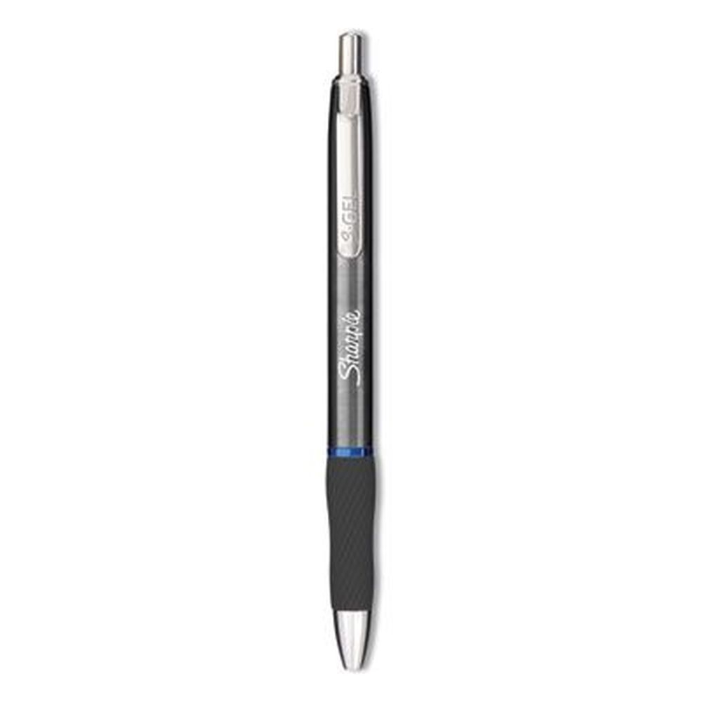 Sharpie S-Gel Medium 0.7 Mm Retractable Premium Gun Metal Gray Barrel Gel Pen -- 12 per case